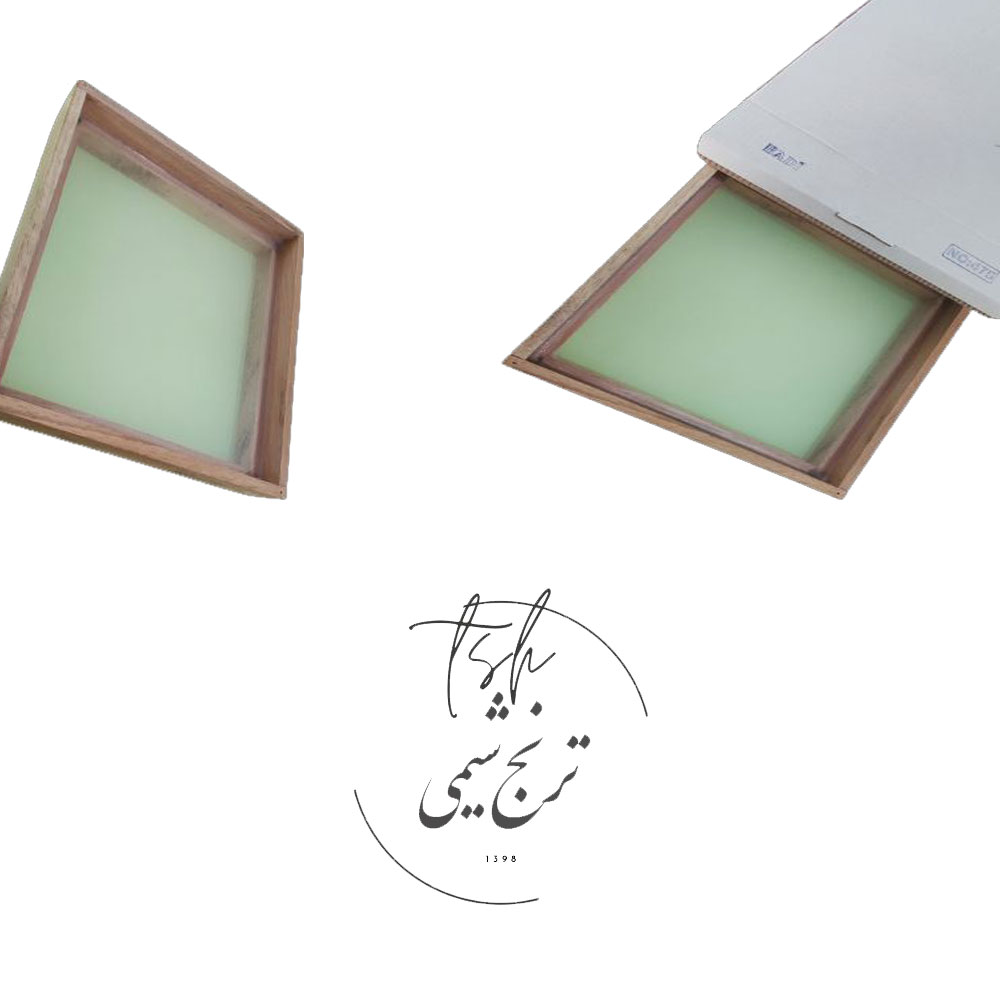 درب و زیر الک چوبی مربع بدیع